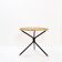 Mid-century bamboo, metal, and glass side table - Netherlands 1960s