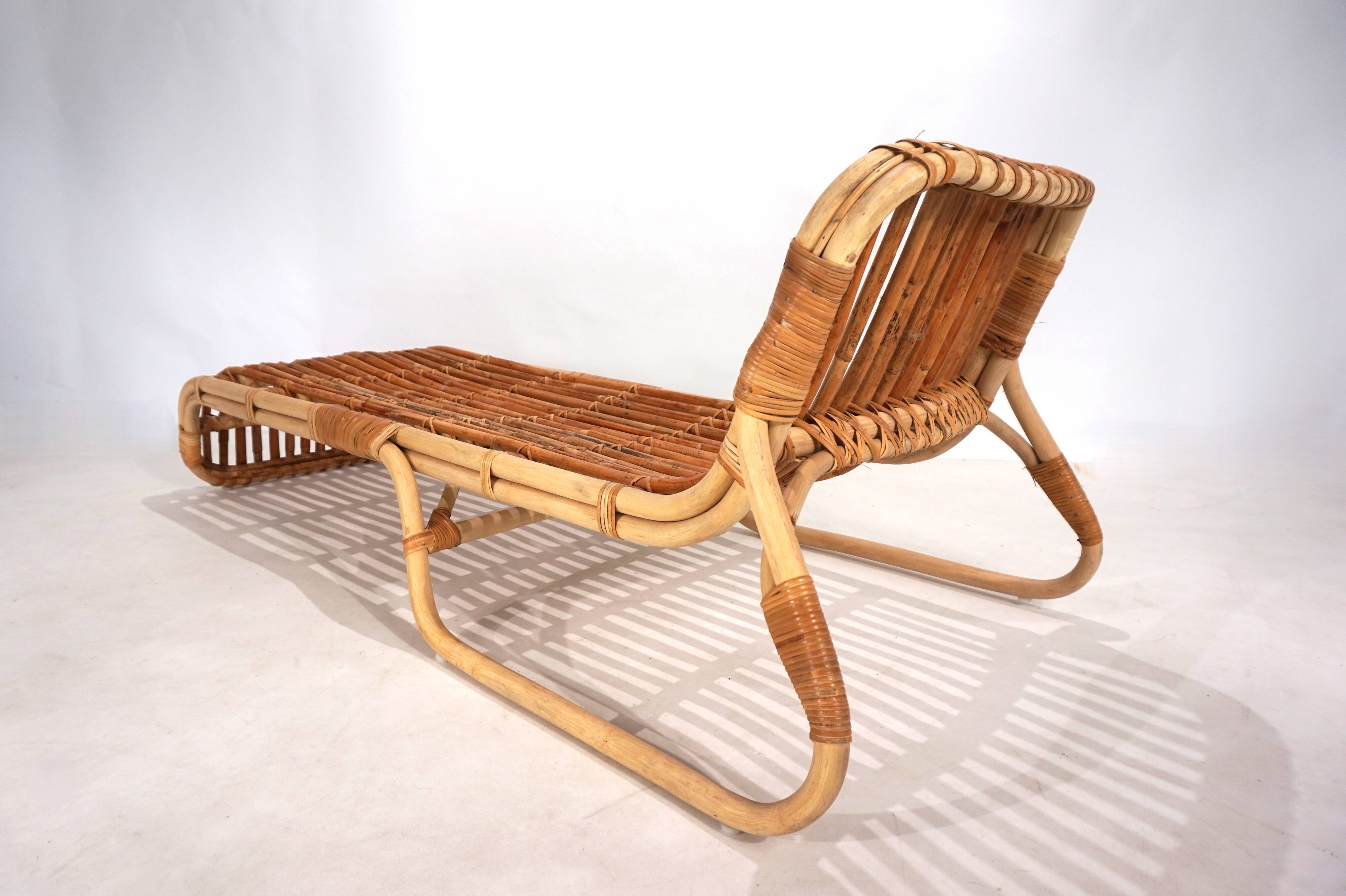 Lit de repos en bambou, 1970