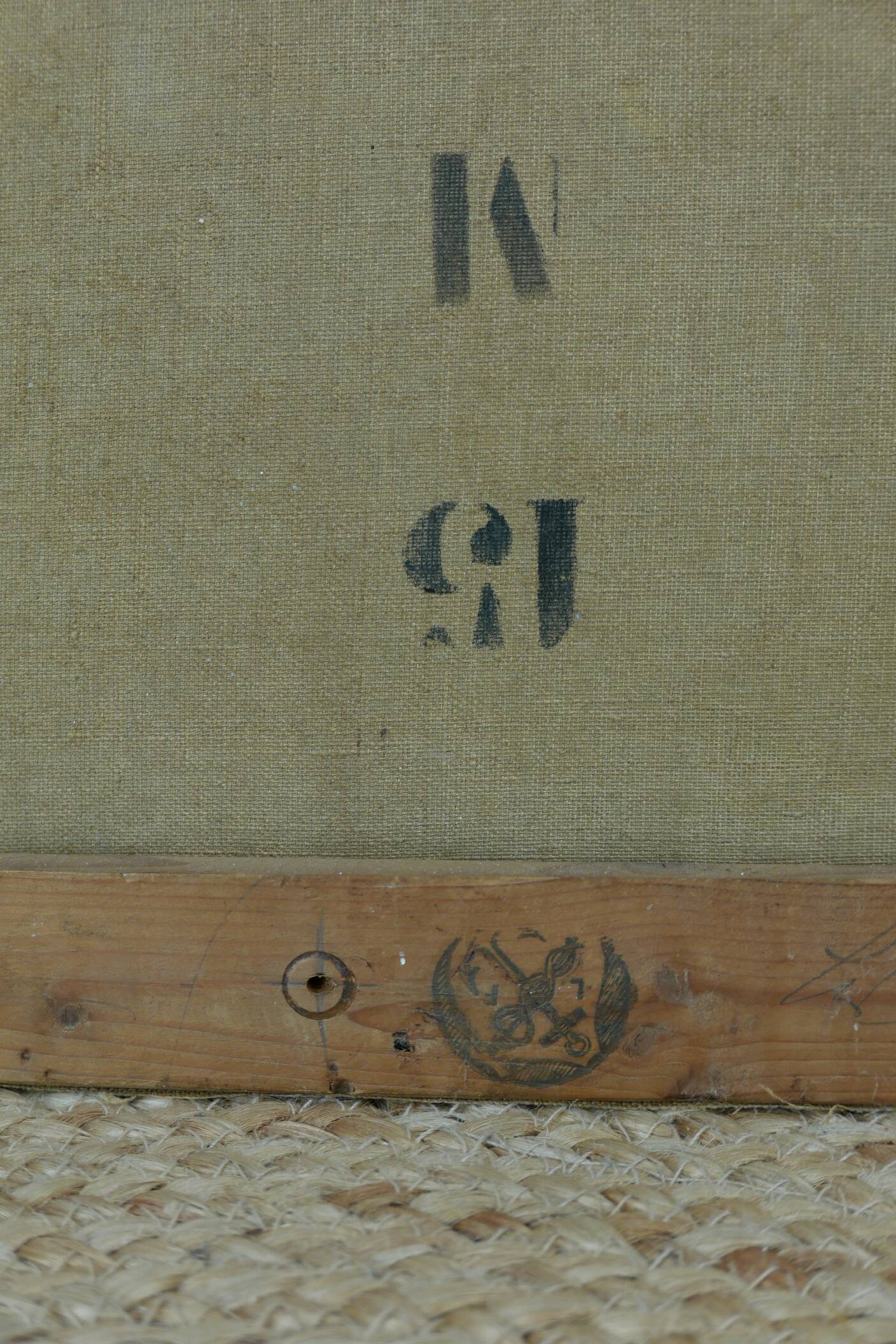 Tableau "Nude Cubist" HST signed Gleyse