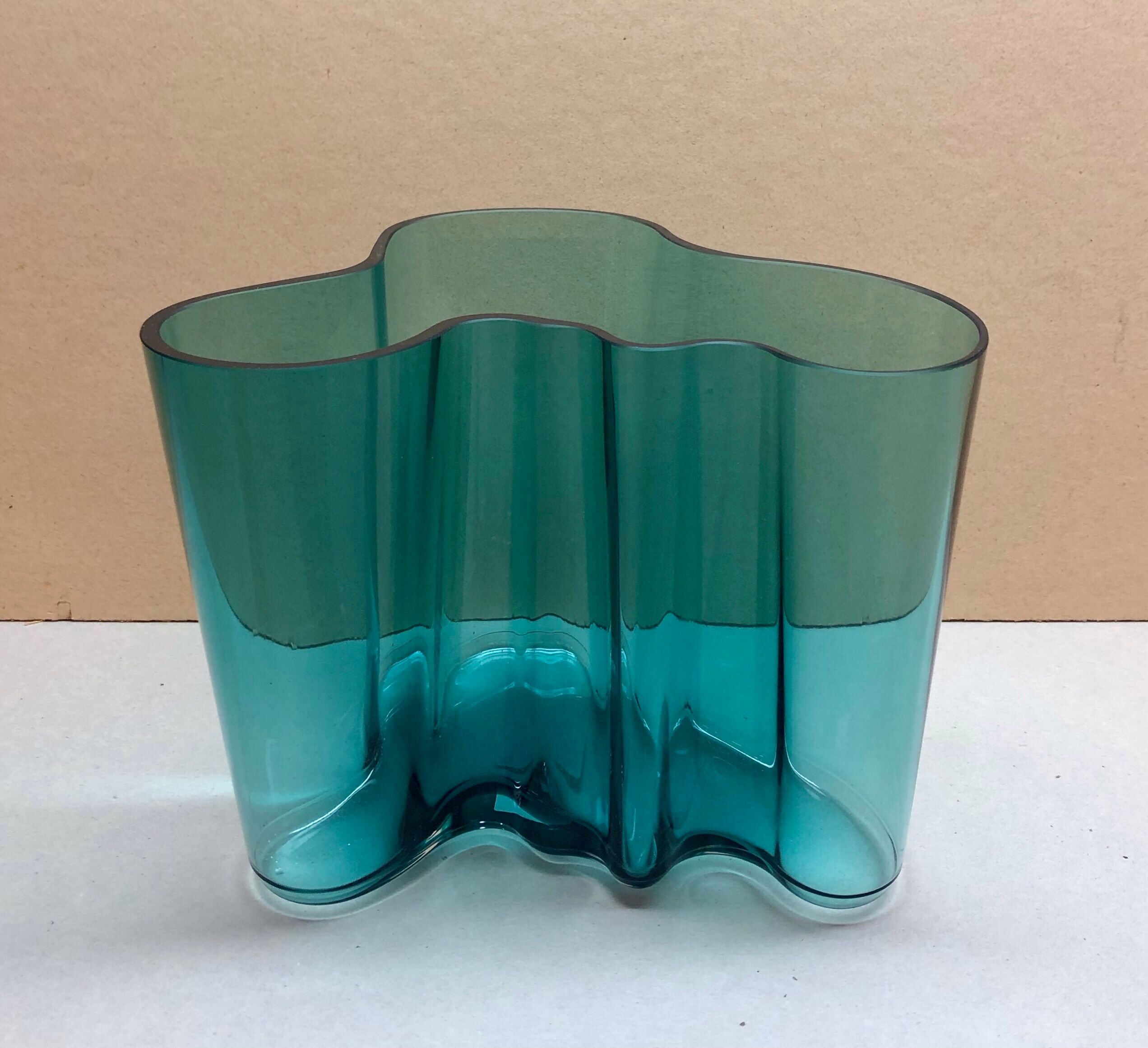 Blue vase by Alvar Aalto