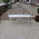 Iron garden bench