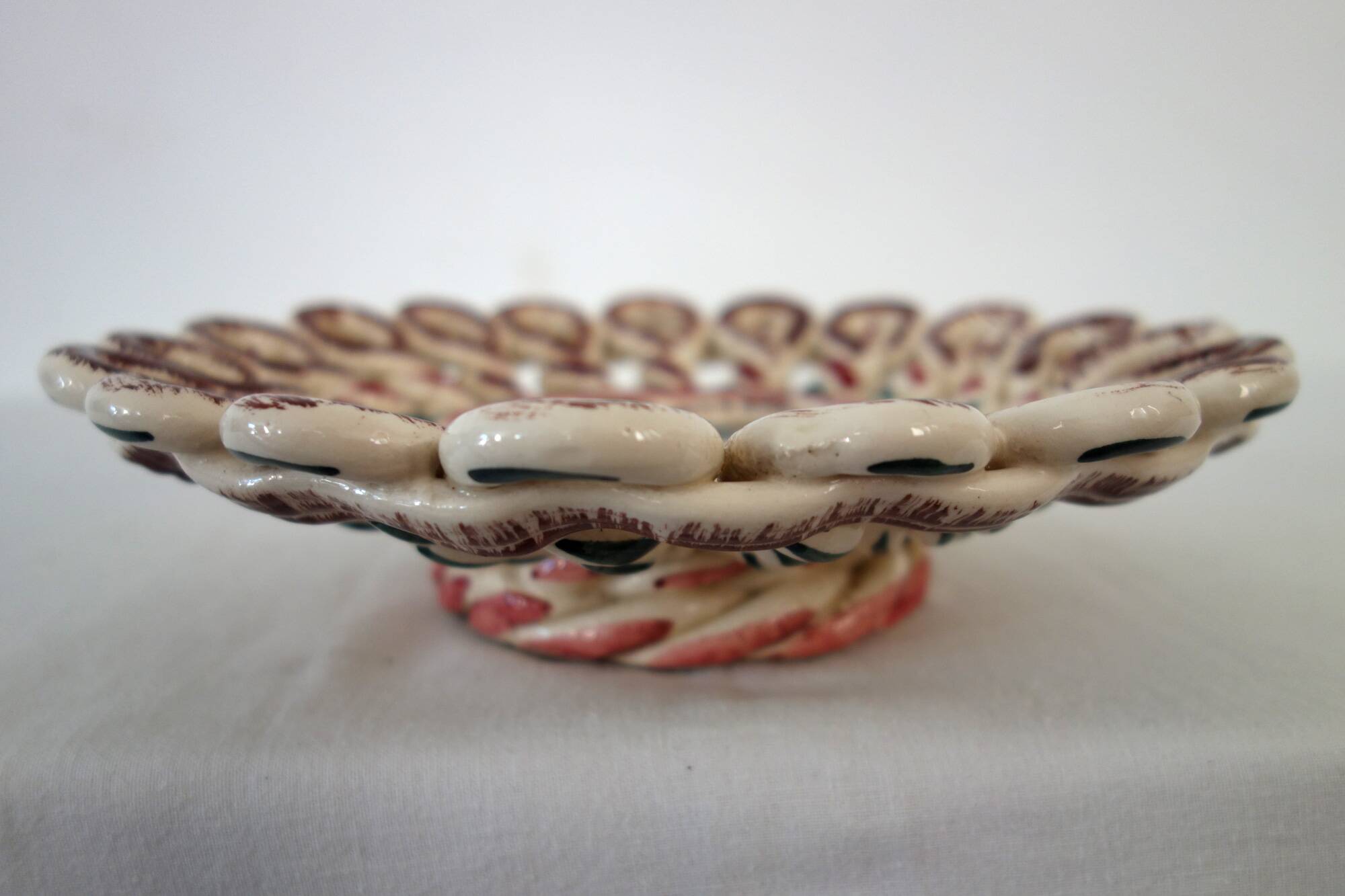 Woven ceramic bowl, Vallauris, France