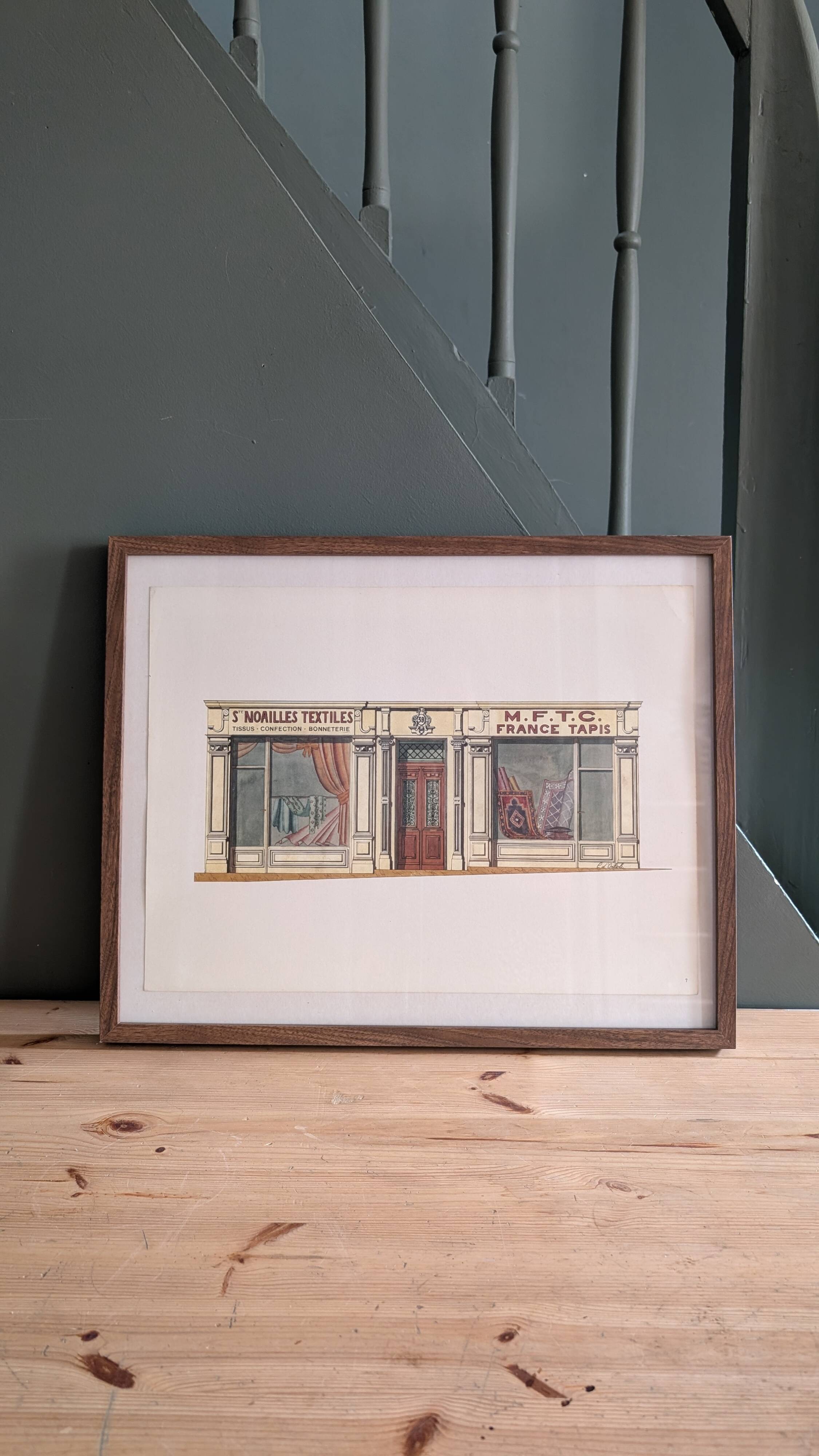 Lithographie "Ste Noailles Textiles" – Catherine d'Ortoli