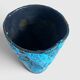 Charles Cart The Cyclops Blue Ceramic Vase, France, 1960s