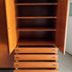 Marcel Gascoin vintage teak storage cabinet Alvéole edition, Circa 1950.