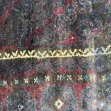 Handmade handmade Afghan Belutch vintage carpet 122x206 cm