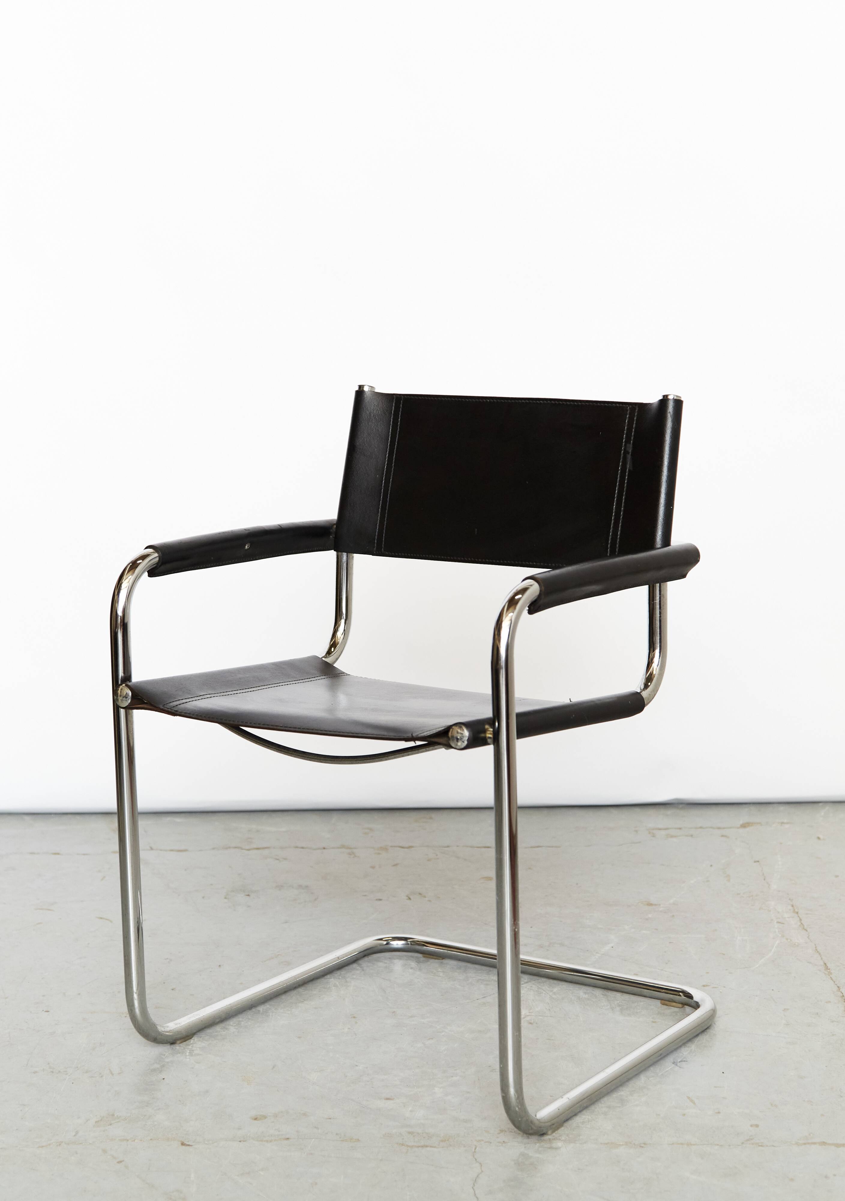 Bauhaus leather Cantilever produced by Fasem, Italy