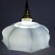 Hanging lamp in blue opaline