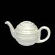 Wmf art deco teapot and matching milk jug - porcelain and silver-plated metal