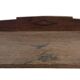 Art Deco wooden wall shelve rack bookshelf in dark wood minimalist