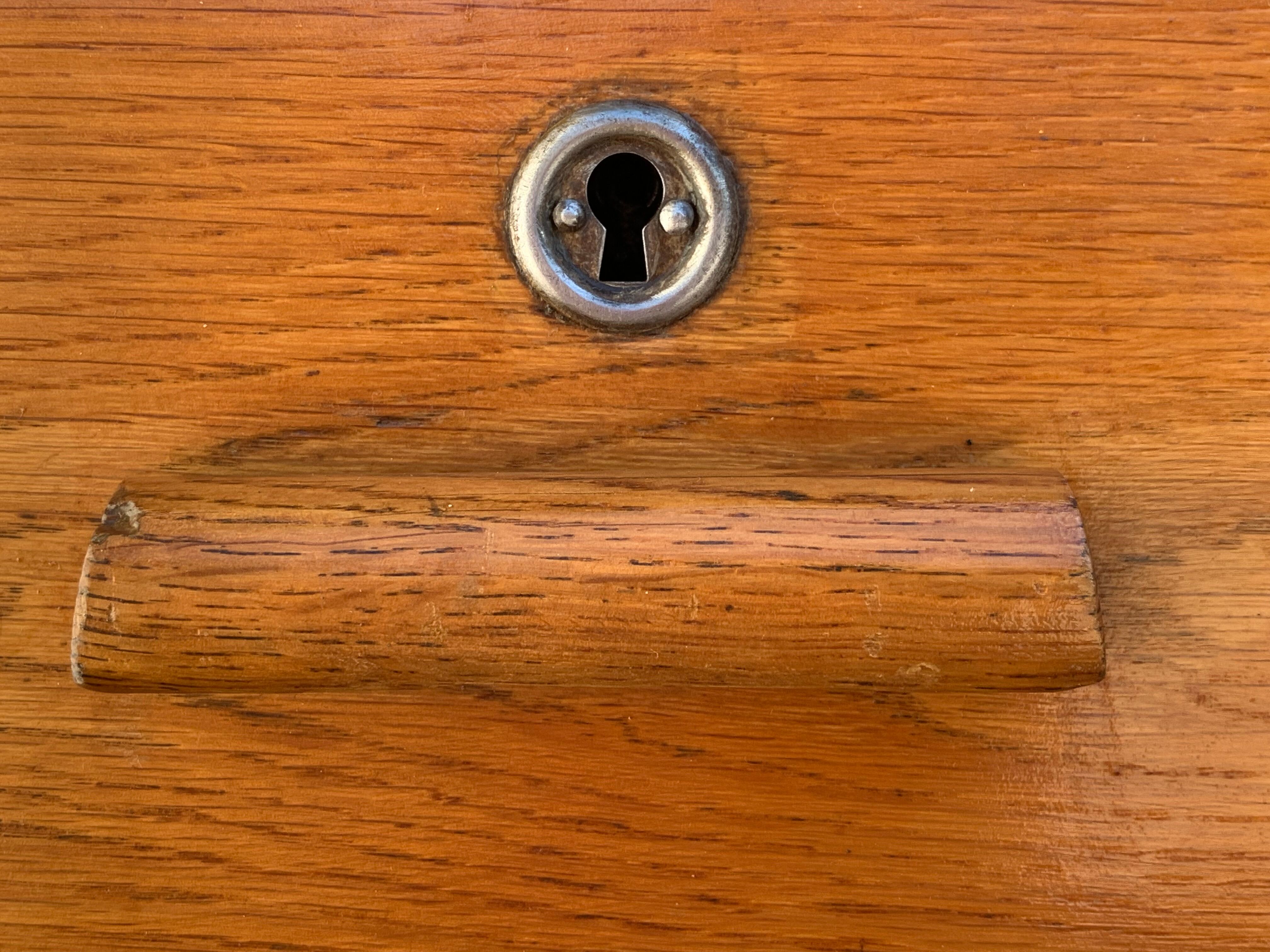 Office schoolmaster 1950 solid oak