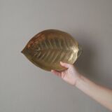 Empty pocket organic shape in brass gold metal bohemian country decoration