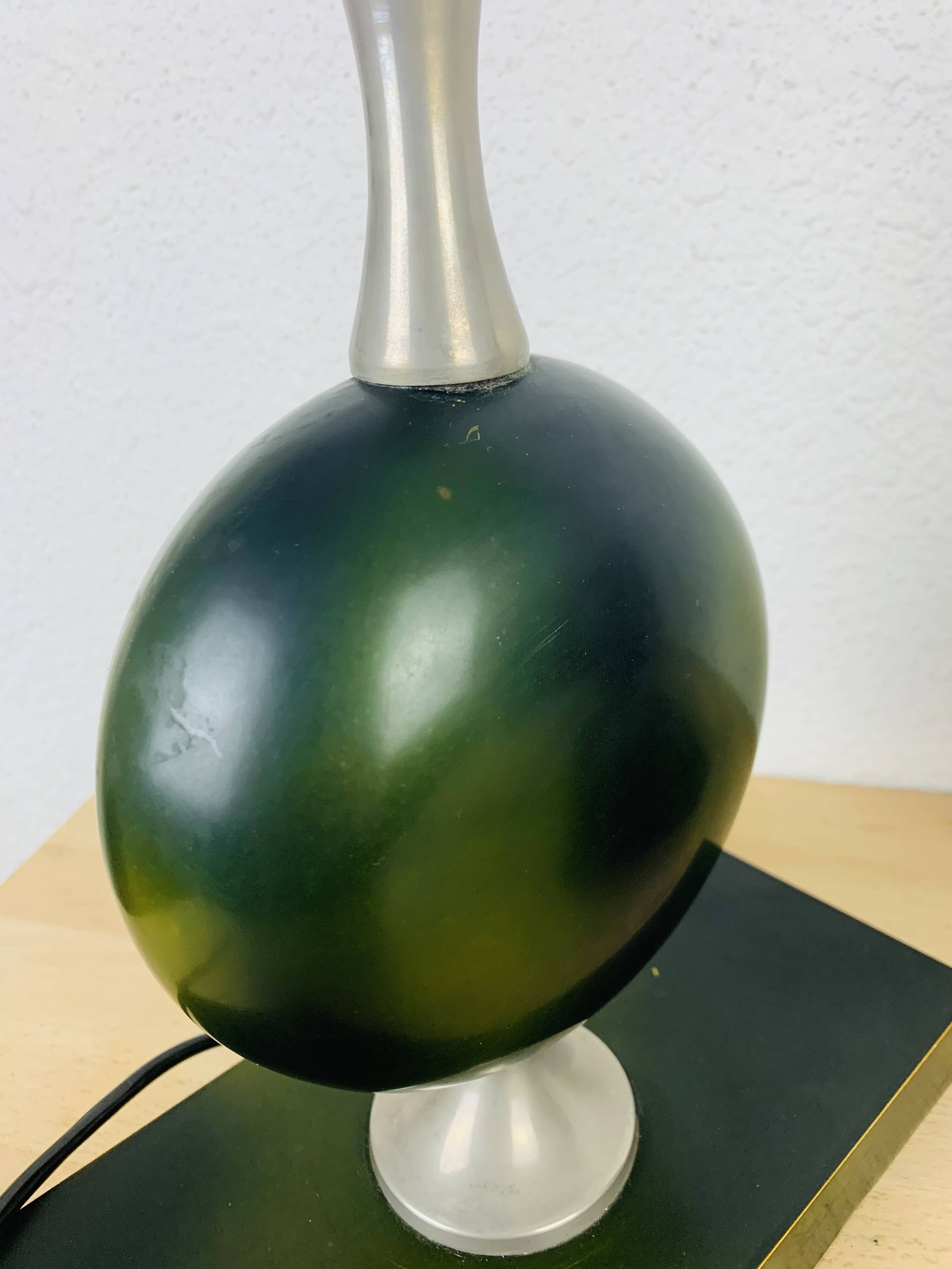 Paire de lampes Philippe Barbier années 70, vert