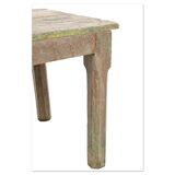 Coffee table in weathered solid wood