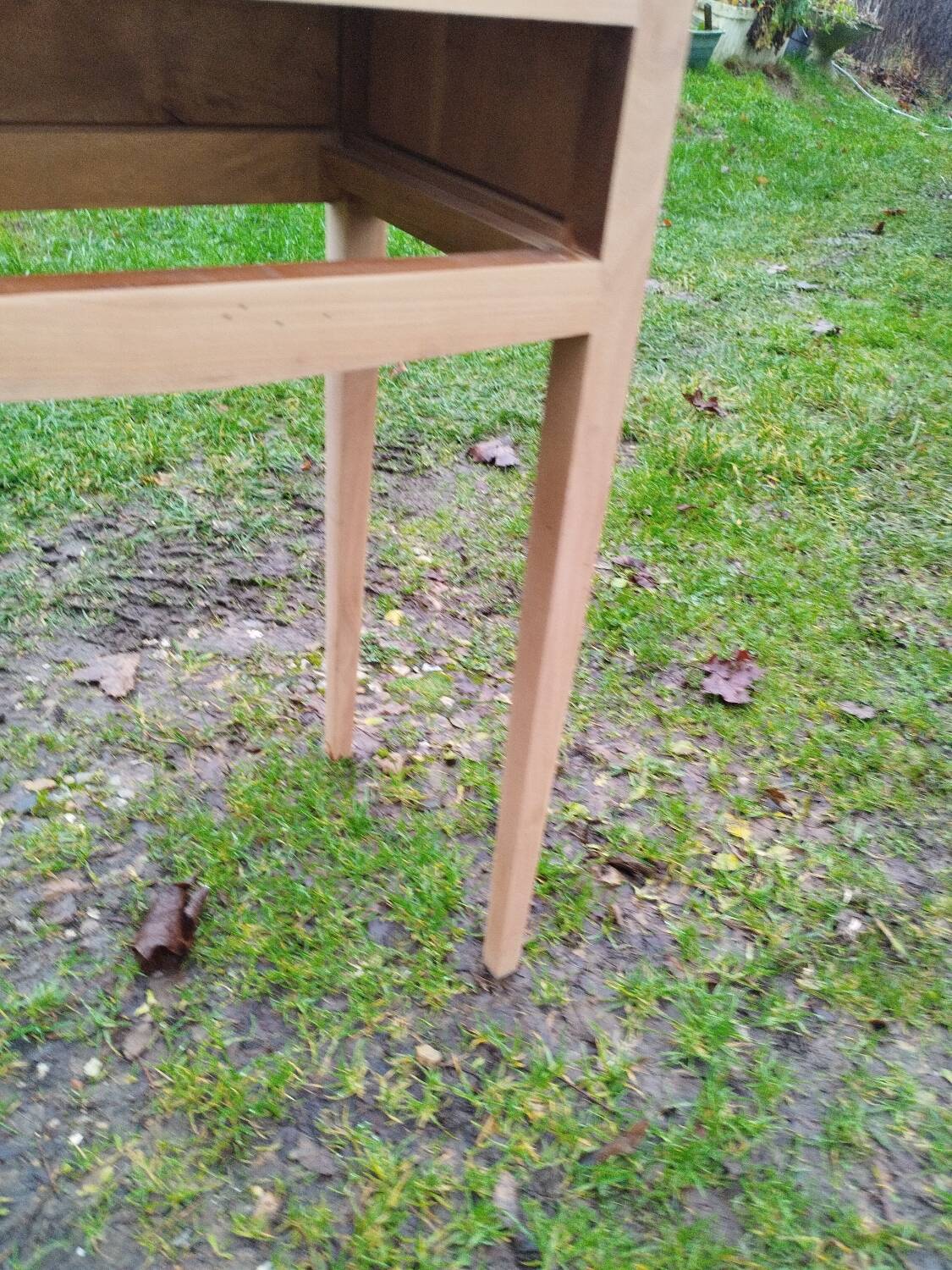 Pair of antique Louis XVI style bedside tables