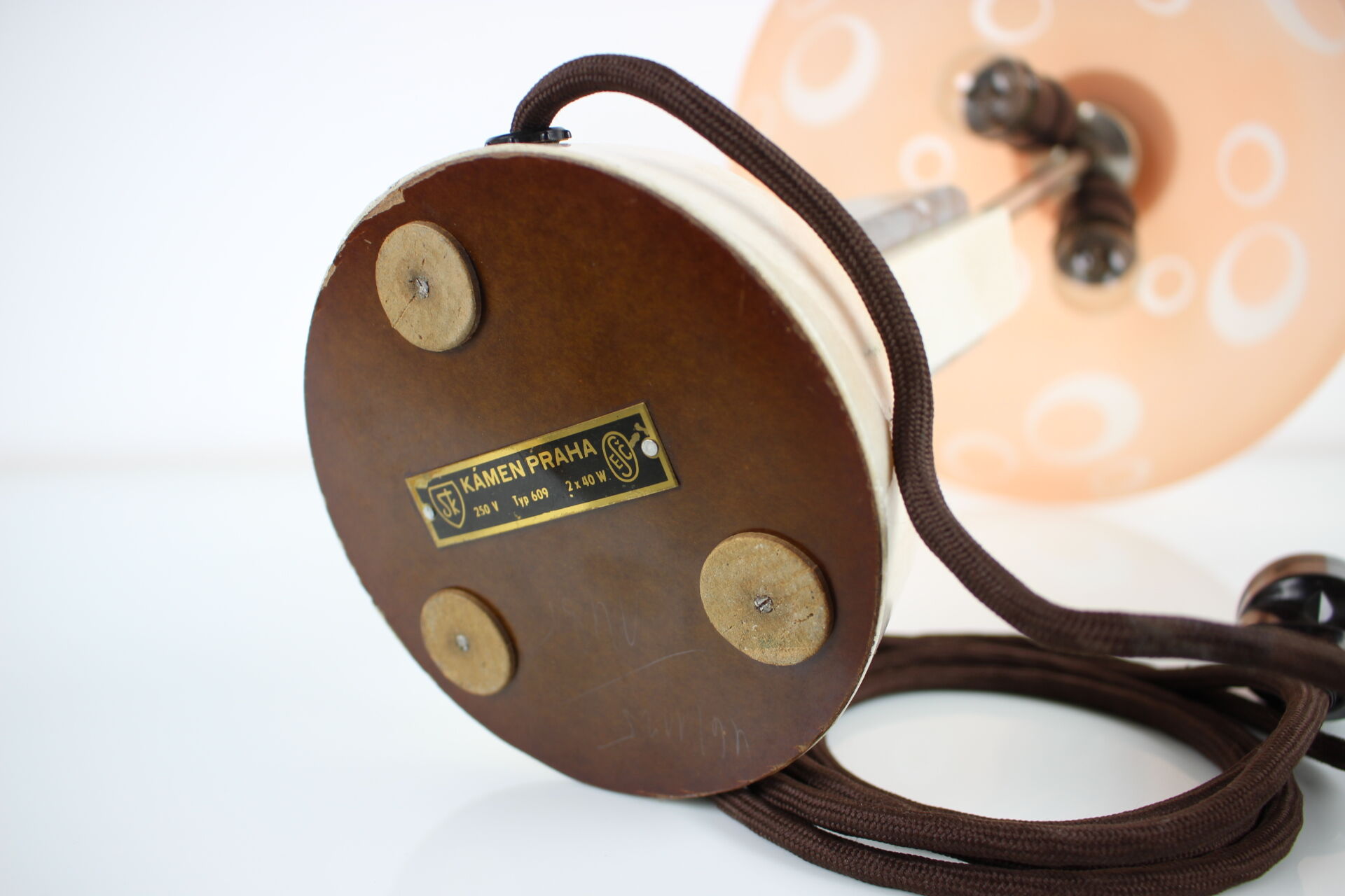 Mid-century Table lamp/Kámen Praha,  1950's