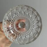 set of 3 chiseled glass glasses