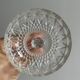 set of 3 chiseled glass glasses