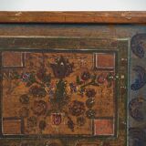 Antique solid wood trunk (circa 1890)