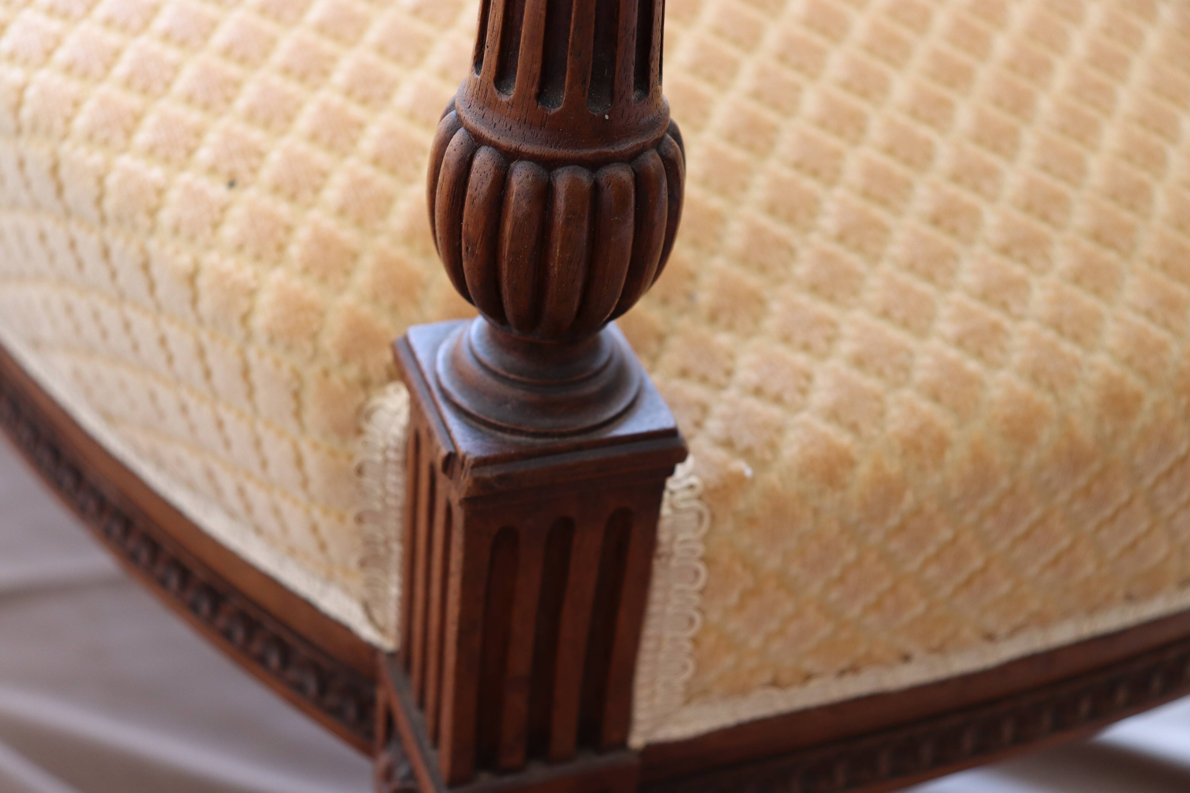 Louis XVI 2-seater bench