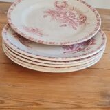 Serving of 6 plates in iron earth