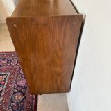 Buffet vaisselier vintage placage chêne