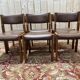 Série de 6 chaises dans le goût de Regain assises cuir