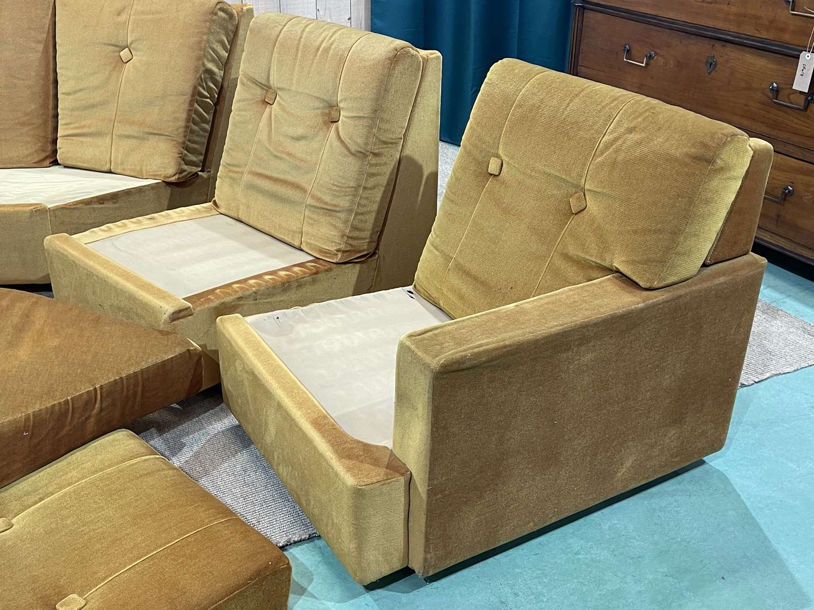 Steiner modular sofa from the 1970s in 5 blocks