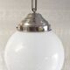 Bauhaus opaline globe pendant light diameter 20 cm - 1930s