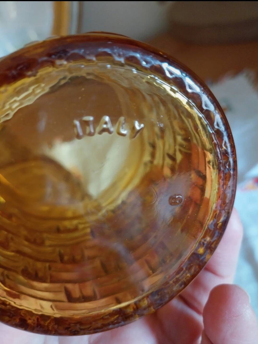 Vintage carafe and glasses made in Italy