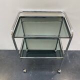 70s chrome and smoked glass server