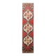 Vintage Turkish Oushak Handmade Wool Cotton Red Runner Rug 73x330