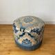 Ottoman in blue velvet