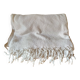 Dessus de lit en coton blanc  tissé , lit 1 place