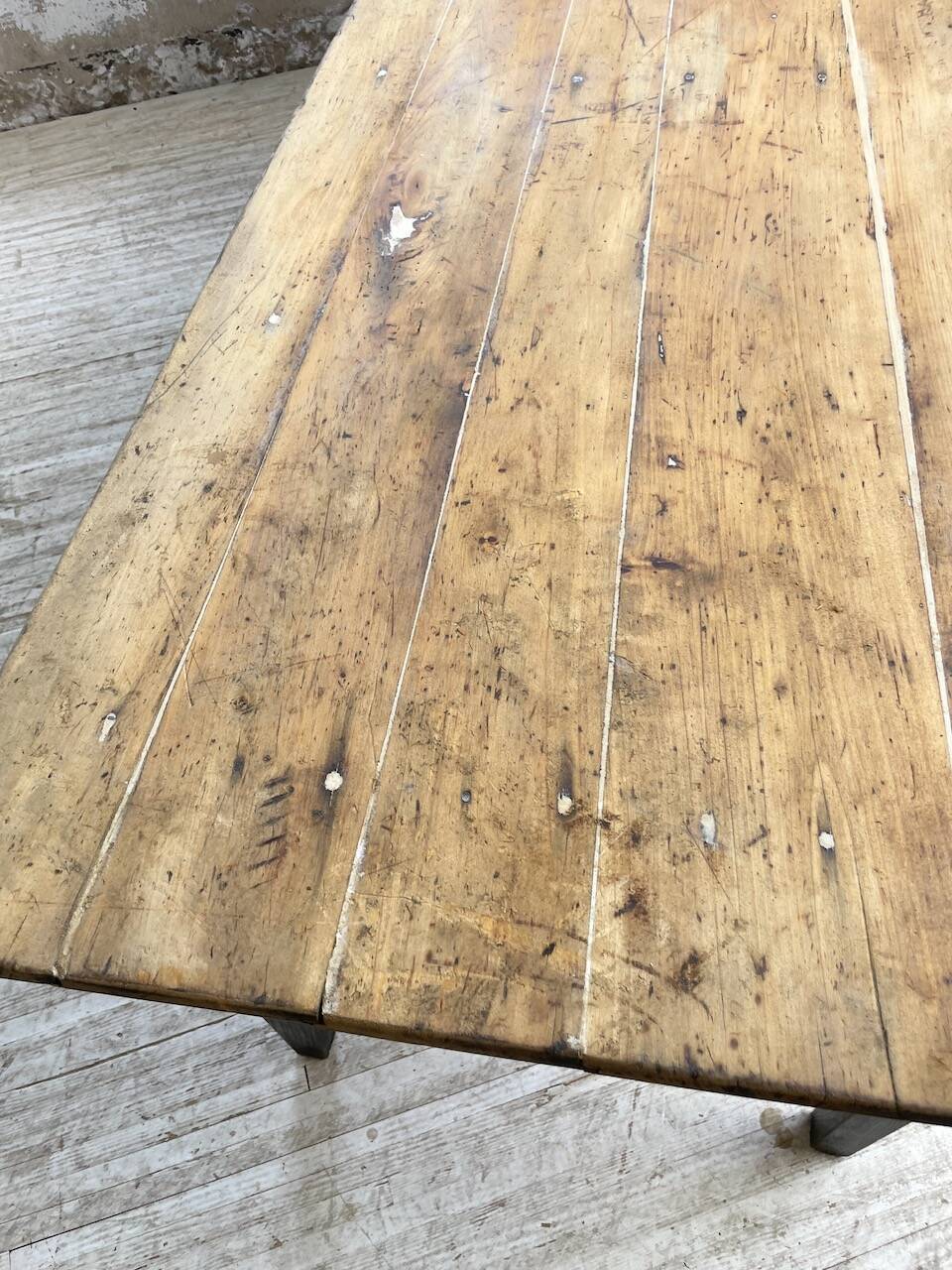 2m pine and oak farmhouse table