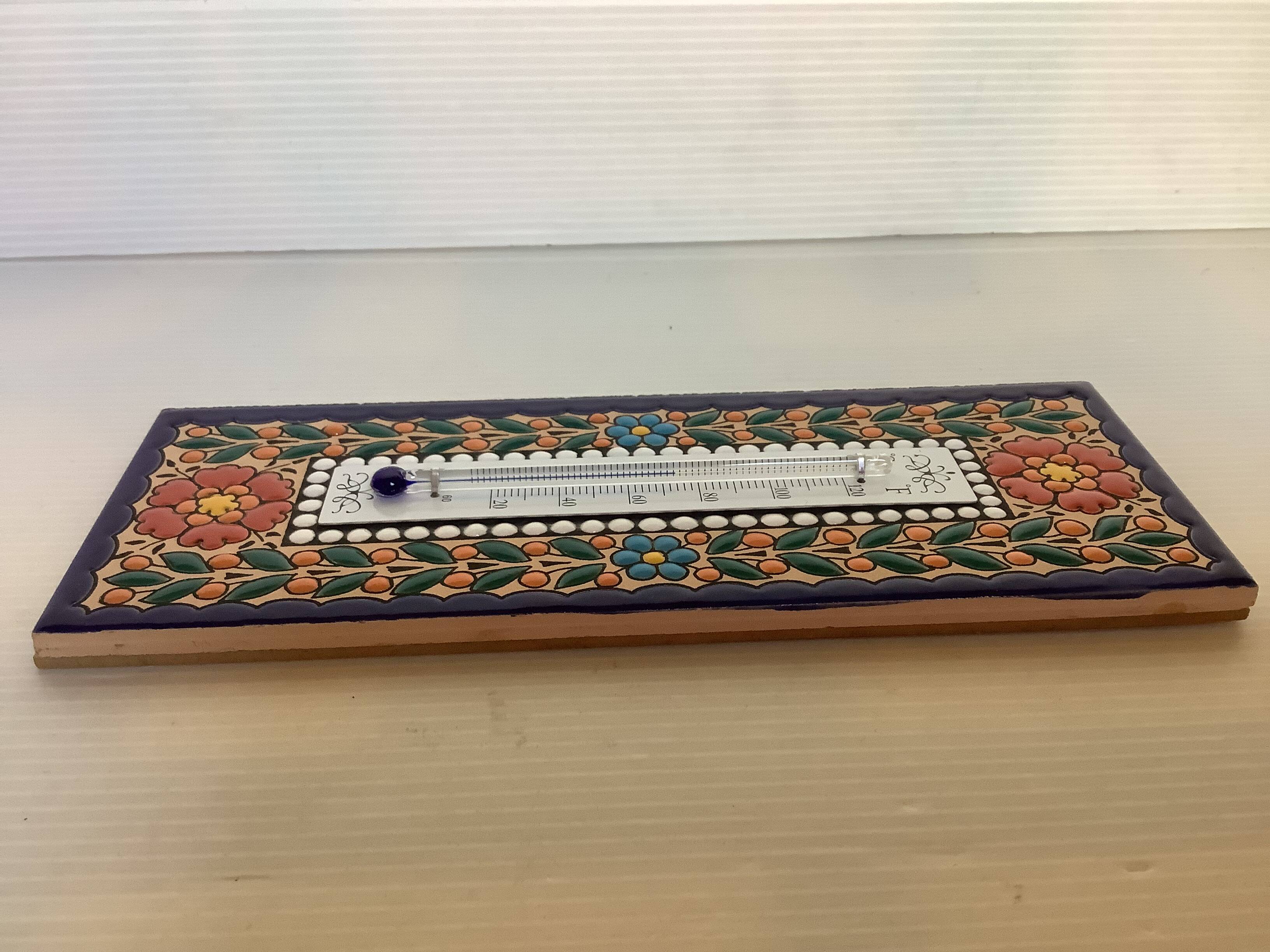 Cloisonne enamel thermometer