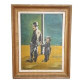 Painting Charlie Chaplin