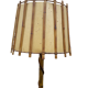 Rattan floor lamp