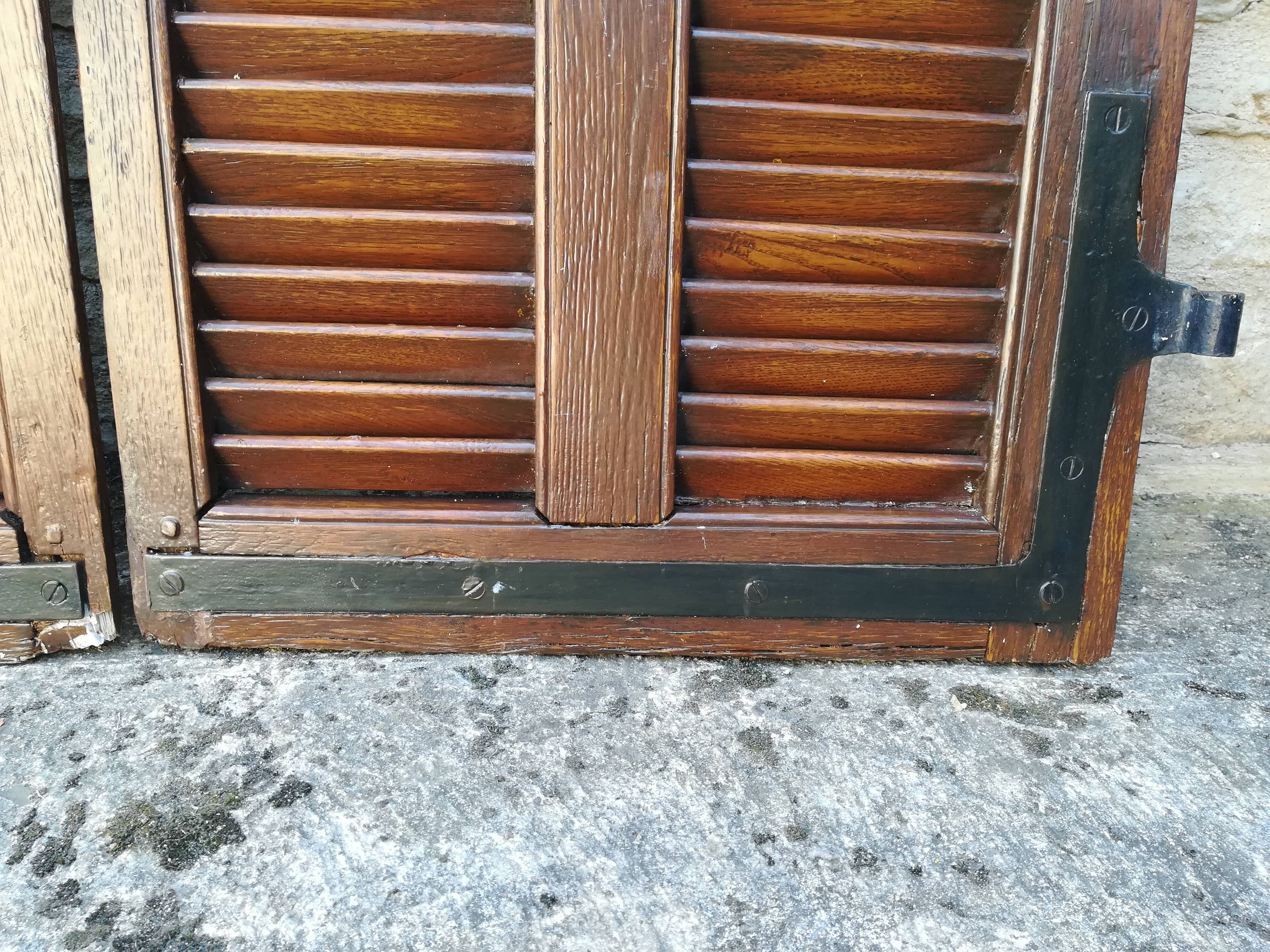 Oak shutters