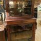 Two-part cabinet, recessed and with a glass-fronted display case, in Indian rosewood, circa 1850/60
