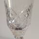 Set of 12 stemmed cut crystal liqueur glasses