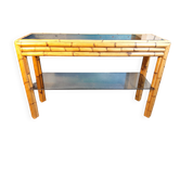 Bamboo console Vivai del Sud 1970s