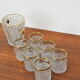 Set Glassware barware of Mid-century by Bohemia Crystal,1960's.