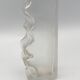 Vase in thick glass with frosted effect stamped by claus josef riedel