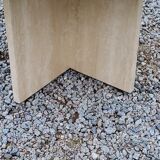Set of 3 travertine trundle coffee tables from the 70s