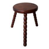 Tabouret tripode bois