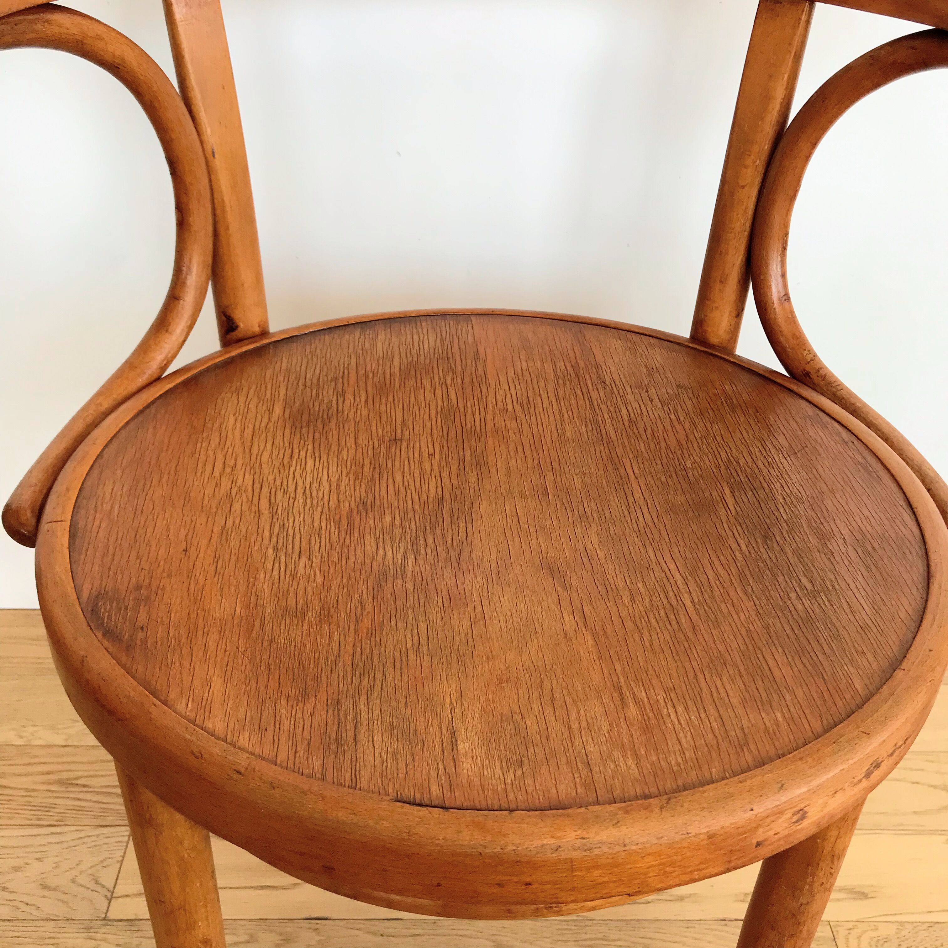 Thonet office chair in 1930s light beech