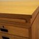 Executive desk with nine drawers and pull-out surface, teak veneer, Nipu, Denmark, 1970s