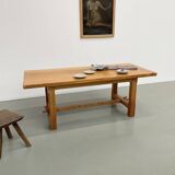 2m solid elm farmhouse table