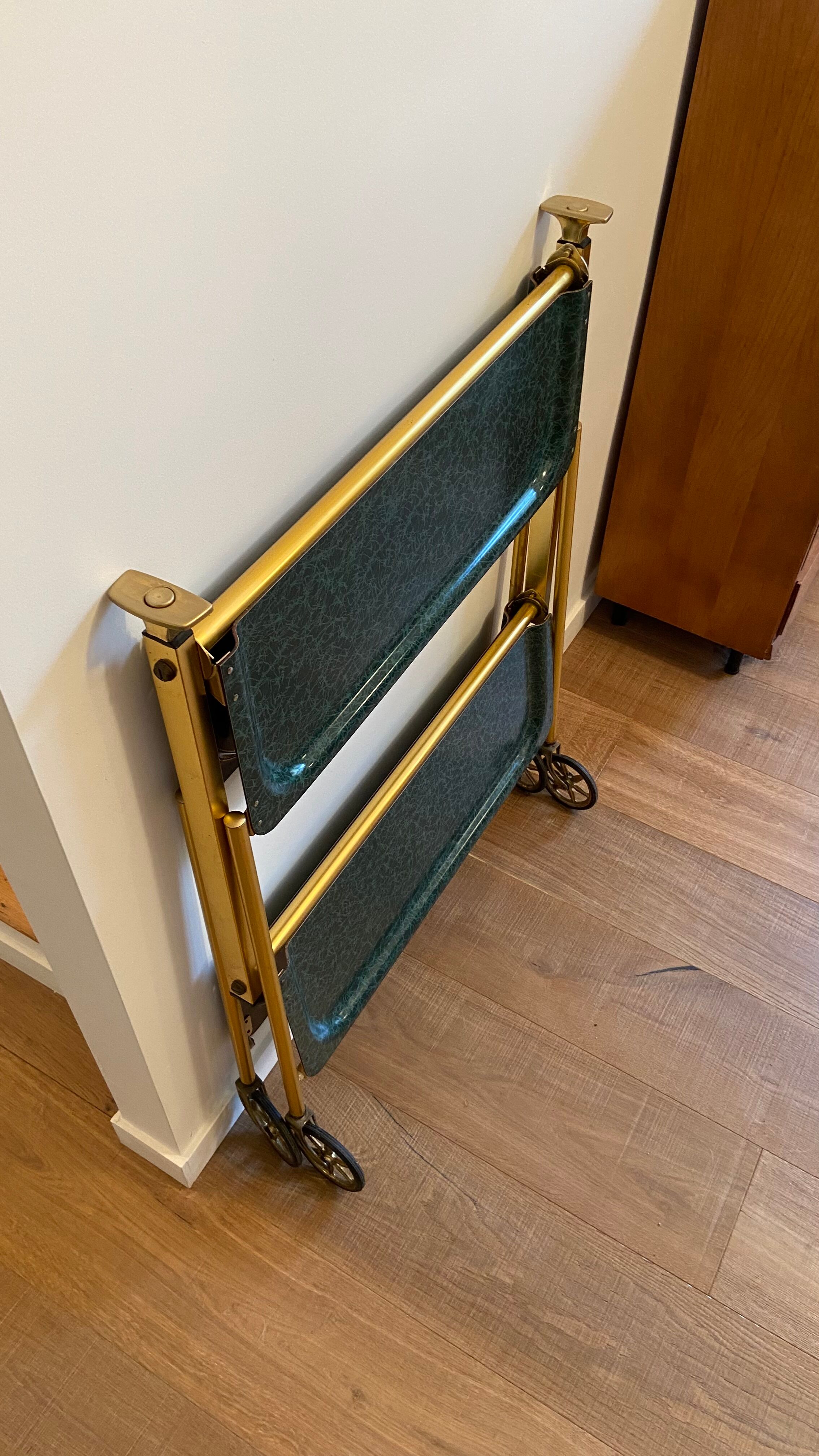 Serving rolling folding table Textable Vintage platforms